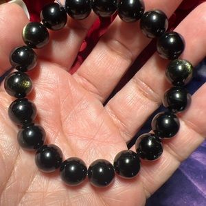 Gold Sheen Obsidian Bracelets